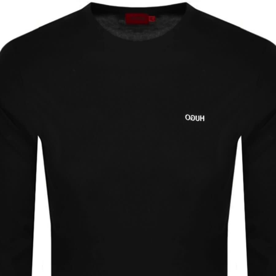 Alternative Image for ProductHUGO Derol 212 Long Sleeved T Shirt Black2