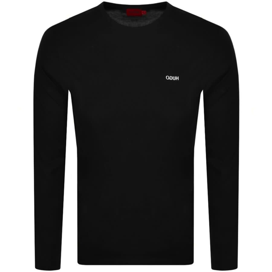 Alternative Image for ProductHUGO Derol 212 Long Sleeved T Shirt Black1