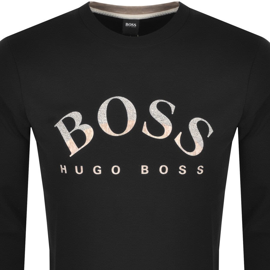 Alternative Image for ProductBOSS Salbo 1 Crew Neck Sweatshirt Black2
