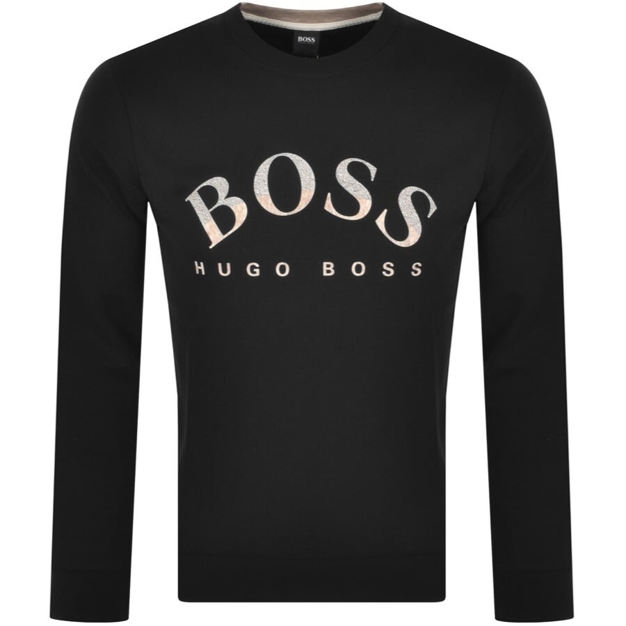 Alternative Image for ProductBOSS Salbo 1 Crew Neck Sweatshirt Black1