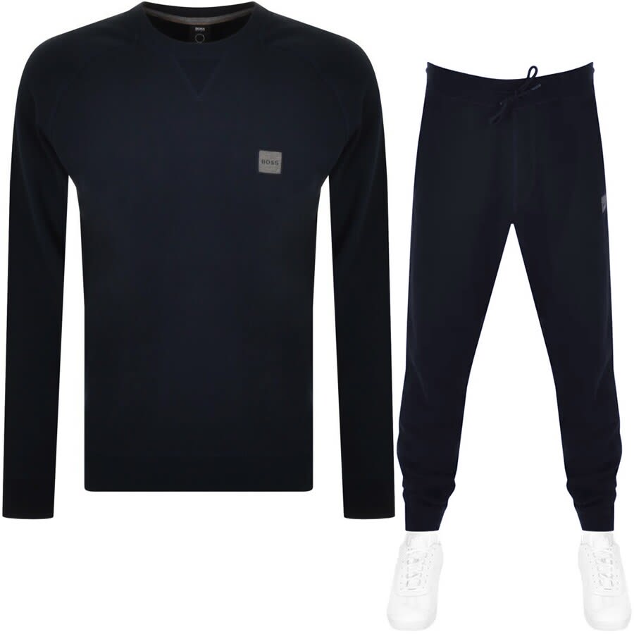 Alternative Image for ProductBOSS Westart 1 Crew Neck Tracksuit Navy1
