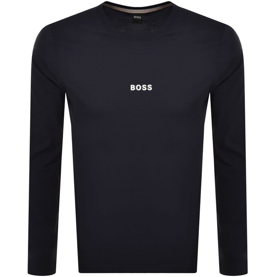 Alternative Image for ProductBOSS Long Sleeved TChark 1 T Shirt Navy1