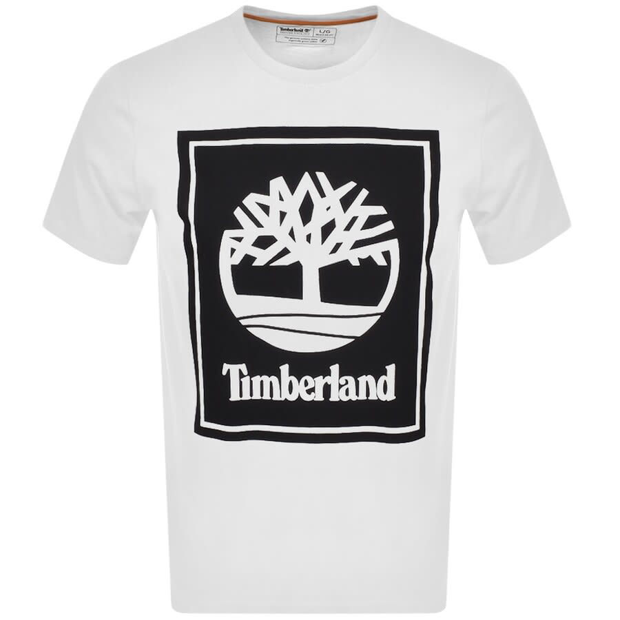 Alternative Image for ProductTimberland Stack Logo T Shirt White1