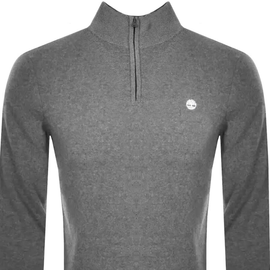 Alternative Image for ProductTimberland Half Zip Knit Jumper Grey2