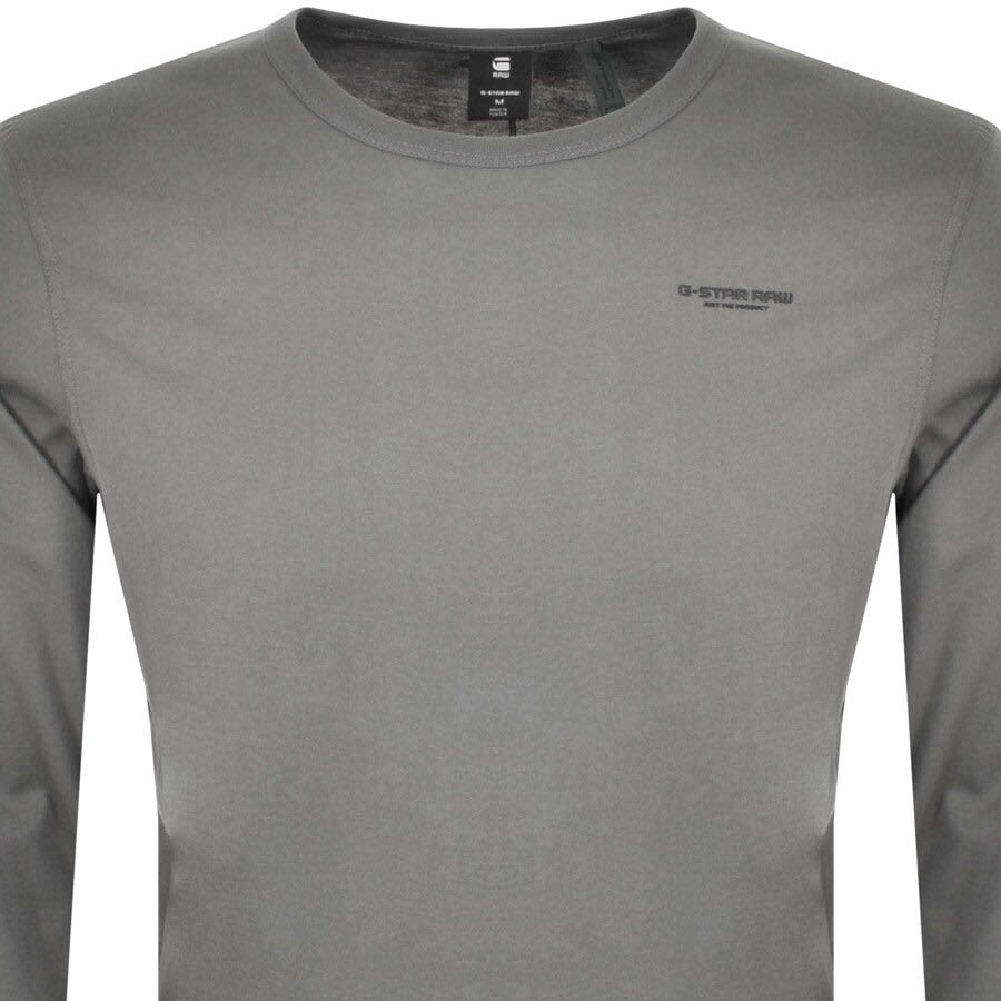 Alternative Image for ProductG Star Raw Long Sleeved Base T Shirt Grey2