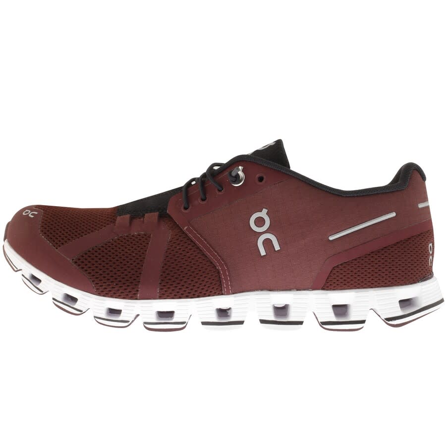Alternative Image for ProductOn Running Cloud Trainers Burgundy1