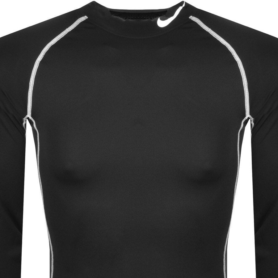 Alternative Image for ProductNike Training Long Sleeve Mock T Shirt Black2