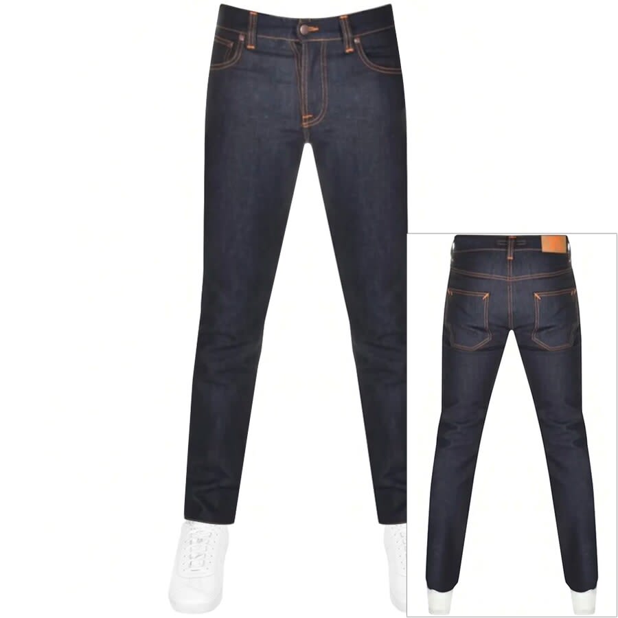 Alternative Image for ProductNudie Jeans Lean Dean Jeans Dips Navy1