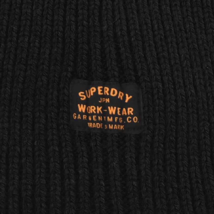 Alternative Image for ProductSuperdry Radar Knit Beanie Hat Black3