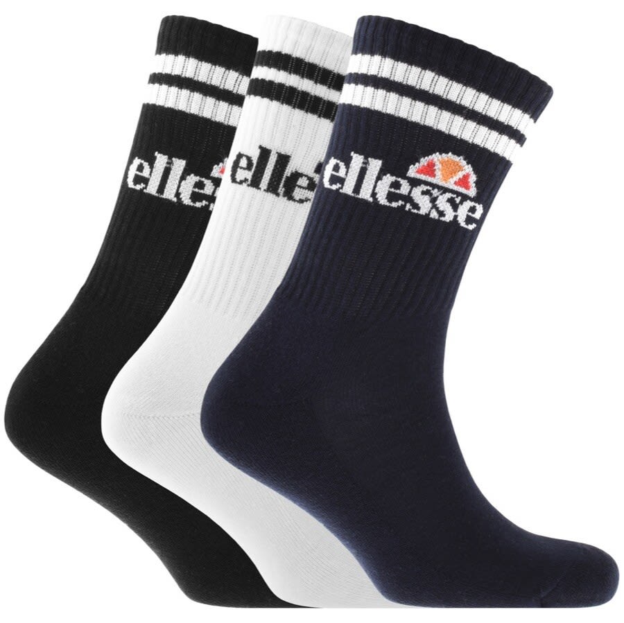 Alternative Image for ProductEllesse Pullo 3 Pack Socks Black1