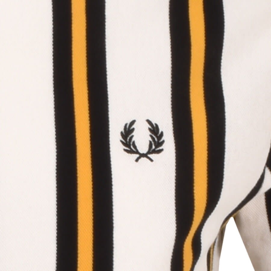 Alternative Image for ProductFred Perry Vertical Stripe T Shirt Cream3