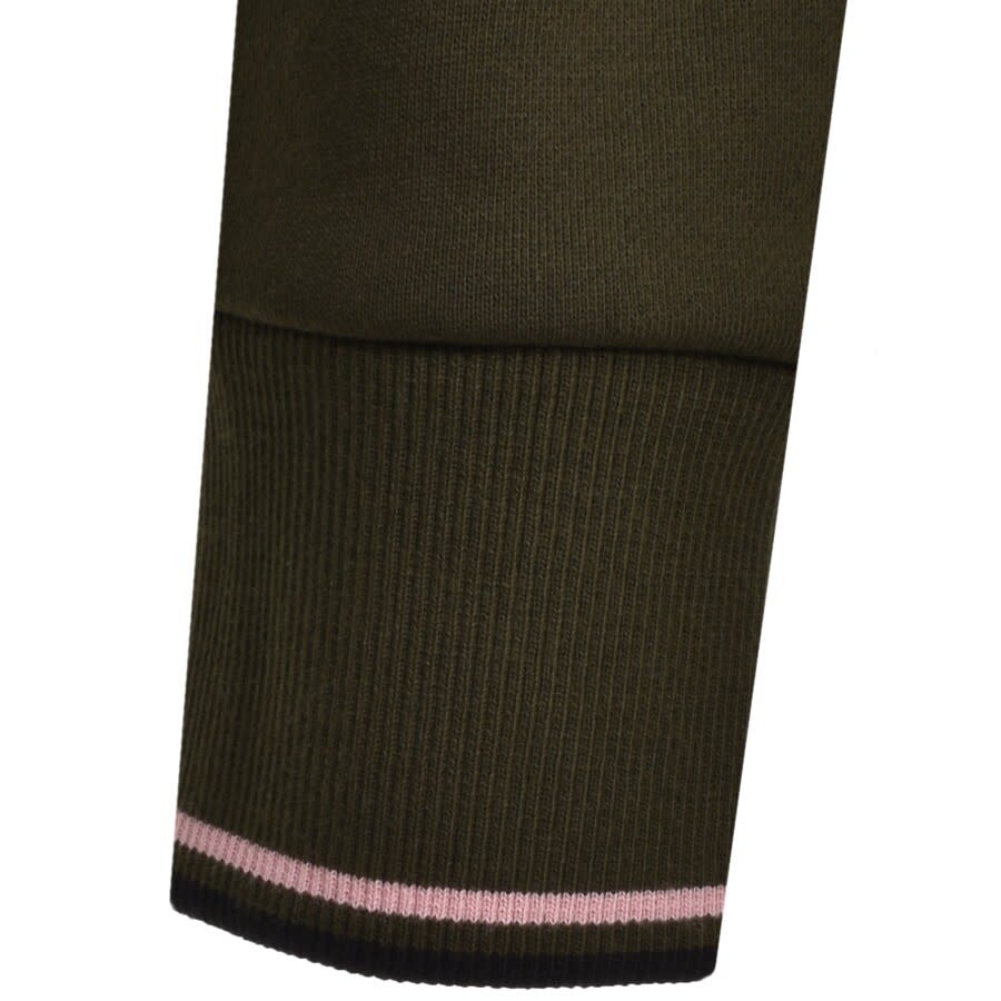Alternative Image for ProductFred Perry Tipped Logo Hoodie Green3