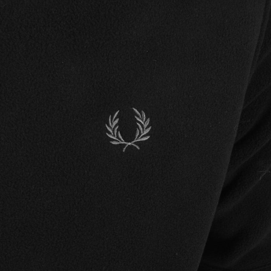 Alternative Image for ProductFred Perry Full Zip Hooded Polar Fleece Black3
