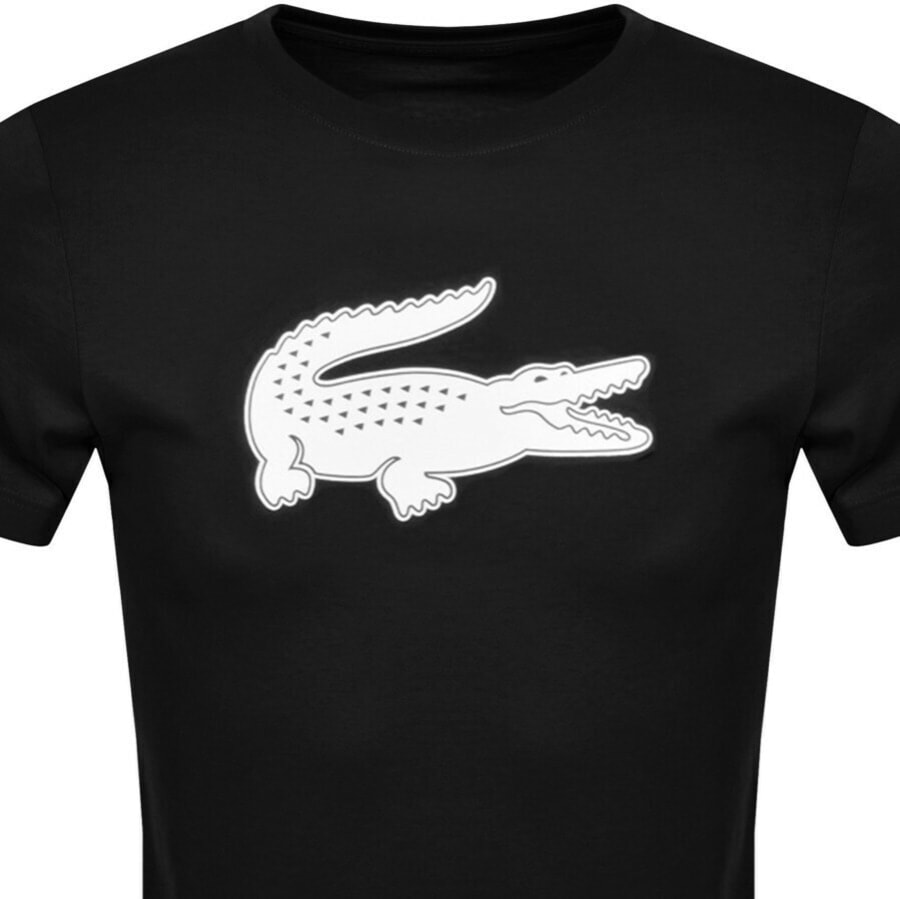 Alternative Image for ProductLacoste Sport Crew Neck Logo T Shirt Black2