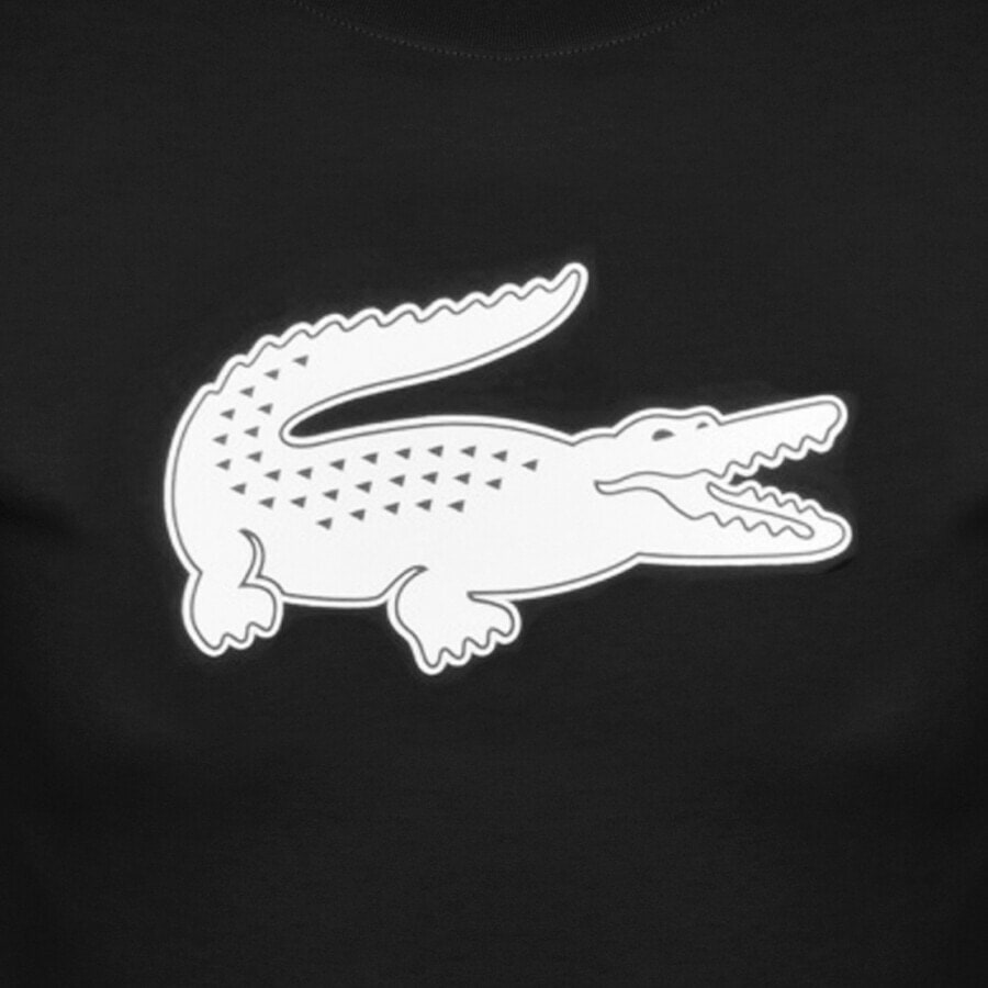 Alternative Image for ProductLacoste Sport Crew Neck Logo T Shirt Black3
