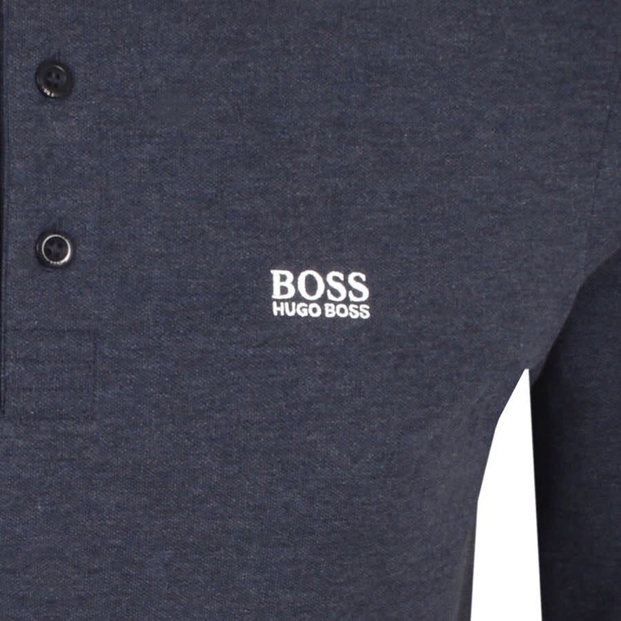 Alternative Image for ProductBOSS Plisy Long Sleeve Polo T Shirt Blue3