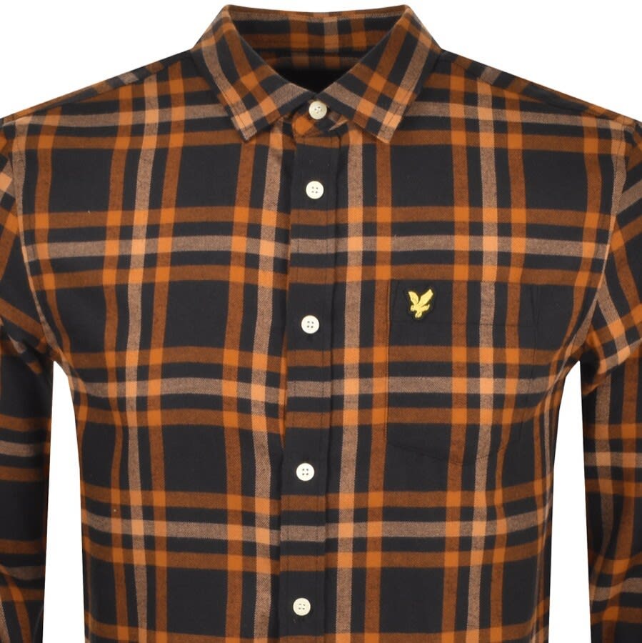 Alternative Image for ProductLyle And Scott Check Long Sleeved Shirt Black2