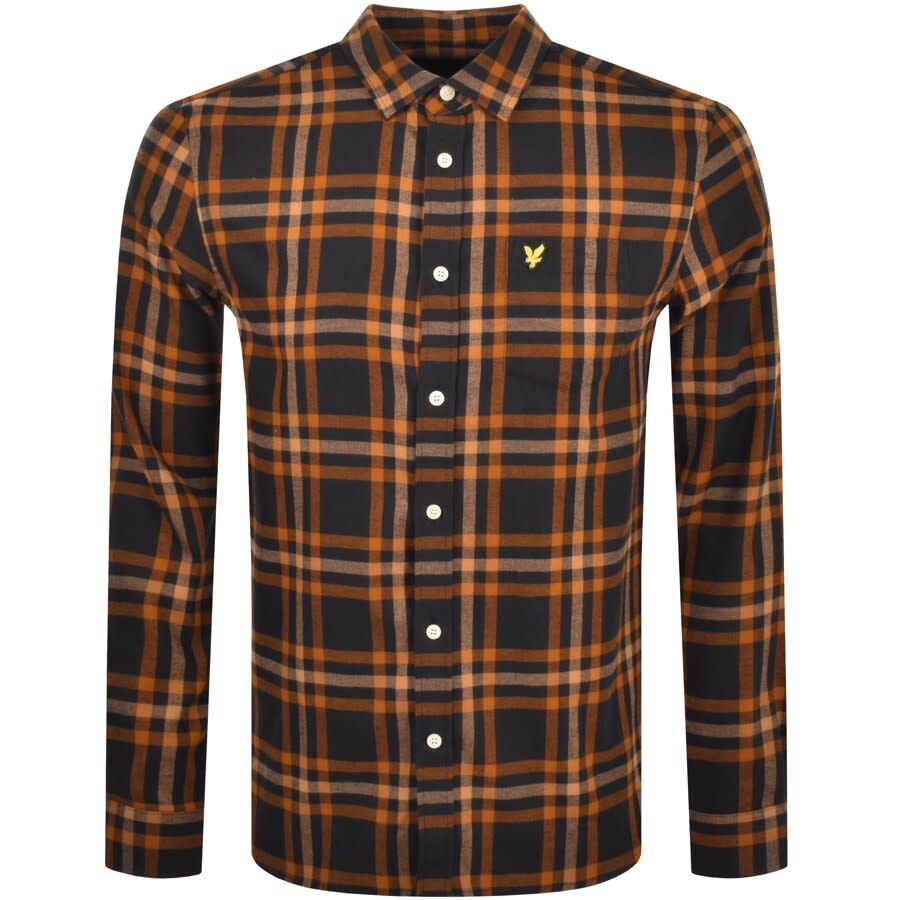 Alternative Image for ProductLyle And Scott Check Long Sleeved Shirt Black1
