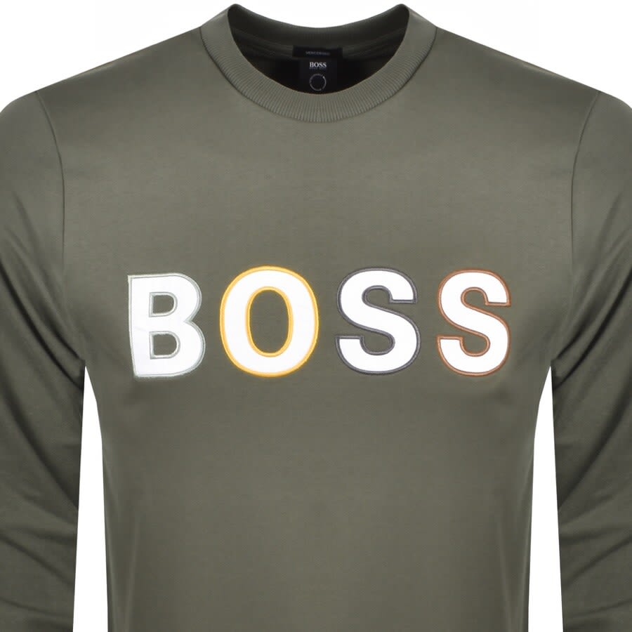 Alternative Image for ProductBOSS Stadler 77 Sweatshirt Khaki2