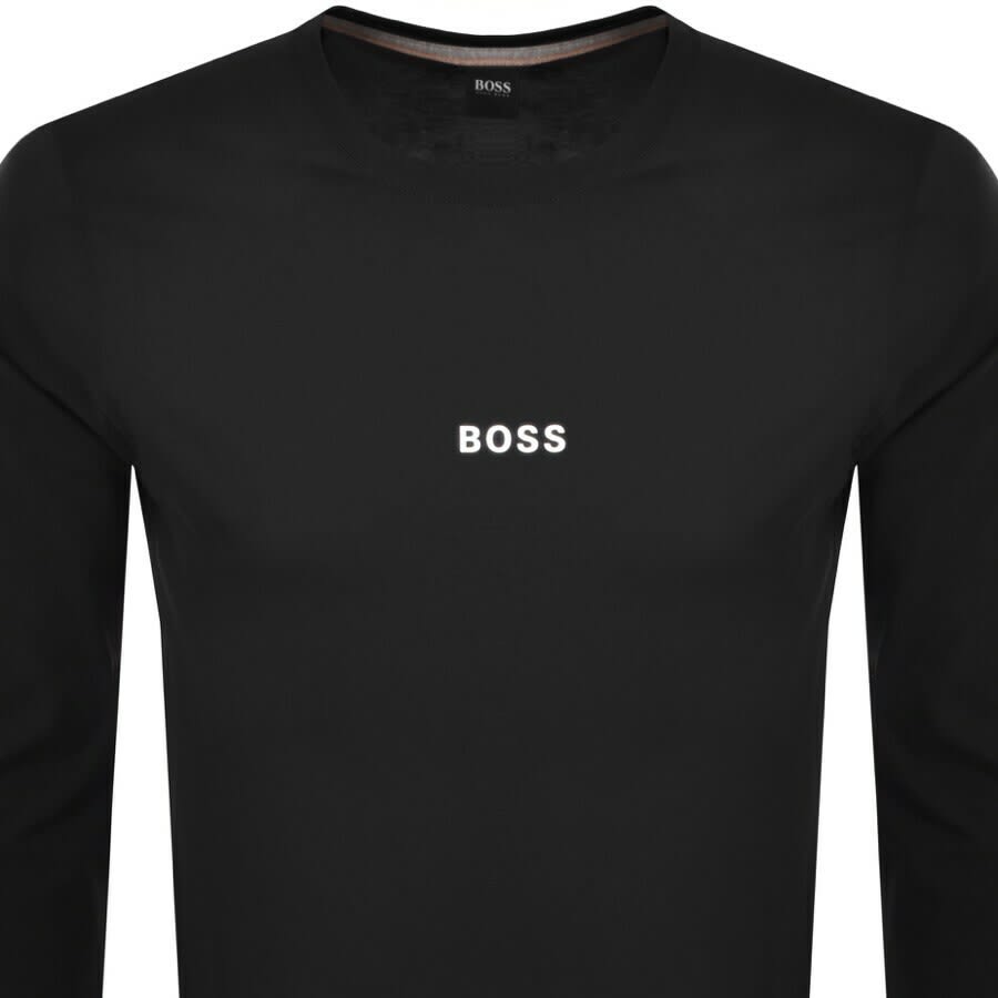 Alternative Image for ProductBOSS Long Sleeved TChark 1 T Shirt Black2