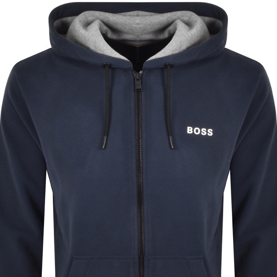 Alternative Image for ProductBOSS Zeedo1 Zip Hoodie Sweatshirt Navy2