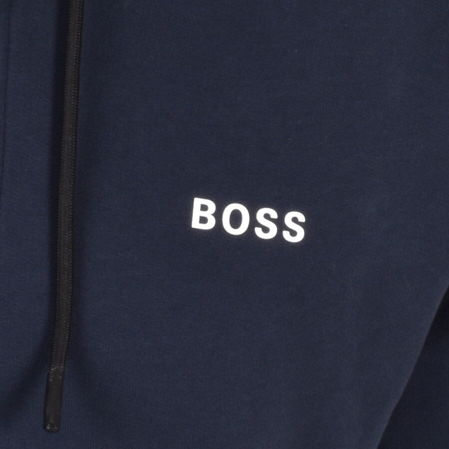 Alternative Image for ProductBOSS Zeedo1 Zip Hoodie Sweatshirt Navy3