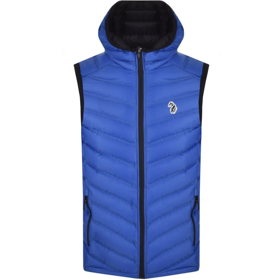 Alternative Image for ProductLuke 1977 Global Quilted Hooded Gilet Blue1