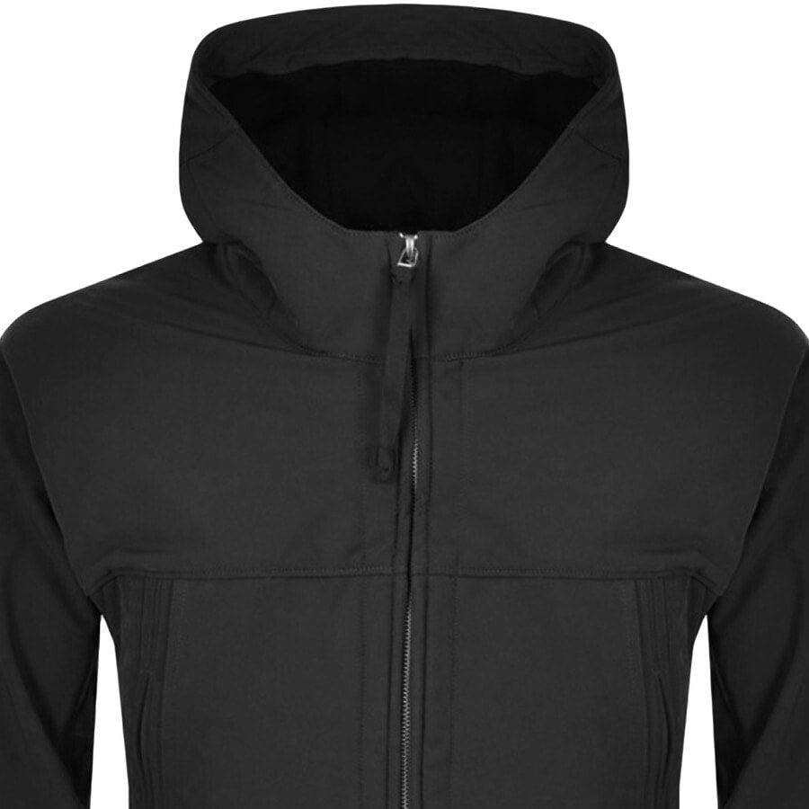 Alternative Image for ProductPretty Green Soft Shell Hooded Jacket Black2