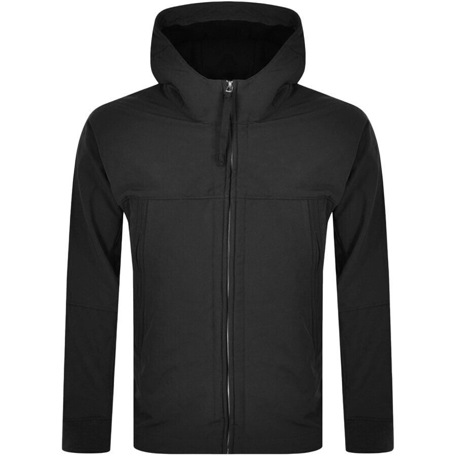Alternative Image for ProductPretty Green Soft Shell Hooded Jacket Black1