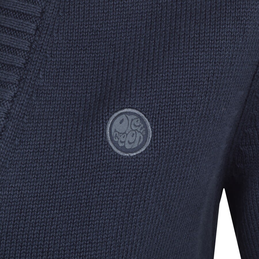 Alternative Image for ProductPretty Green Standards Knit Cardigan Navy3