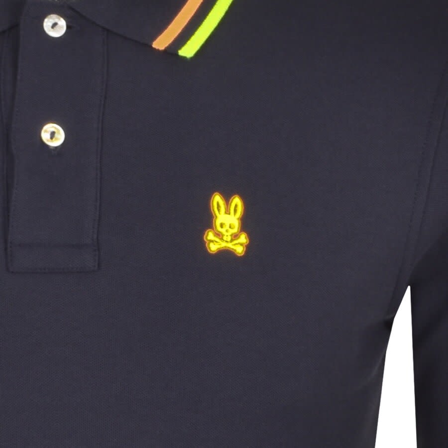 Alternative Image for ProductPsycho Bunny Kells Long Sleeve Polo T Shirt Navy3