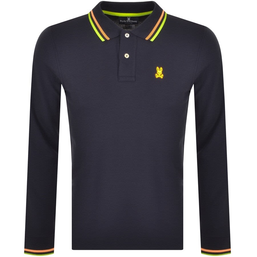 Alternative Image for ProductPsycho Bunny Kells Long Sleeve Polo T Shirt Navy1