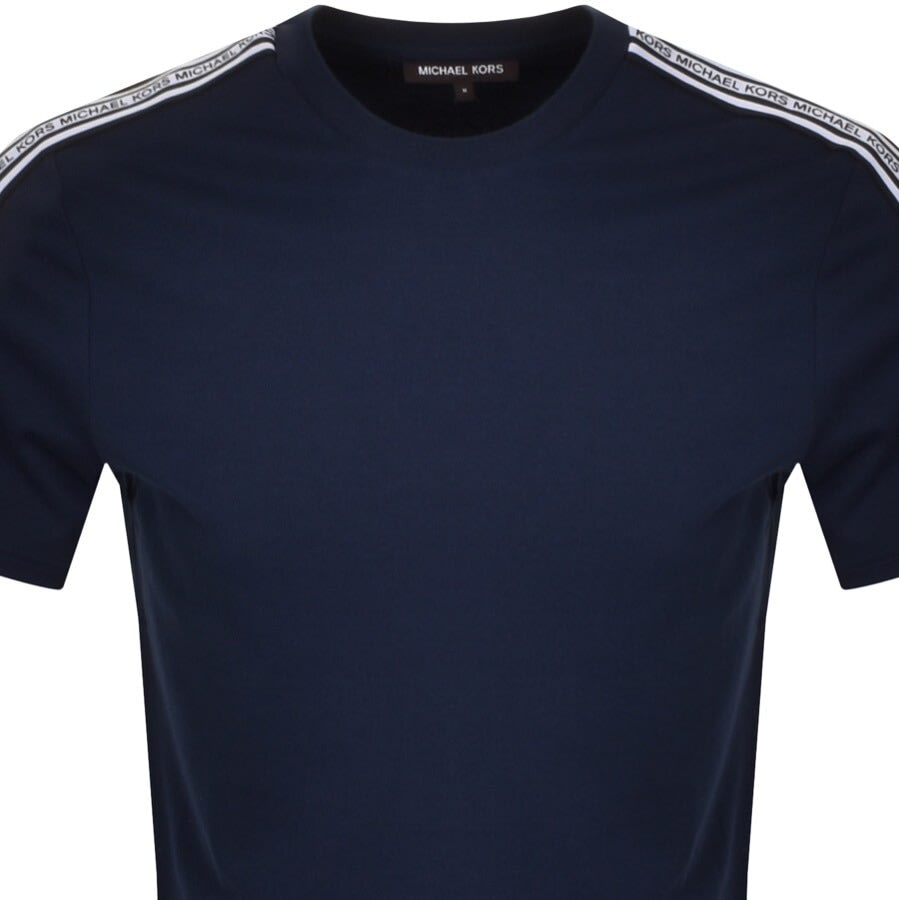 Alternative Image for ProductMichael Kors Logo Tape T Shirt Navy2