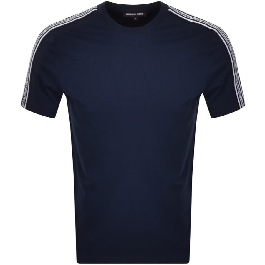 Alternative Image for ProductMichael Kors Logo Tape T Shirt Navy1