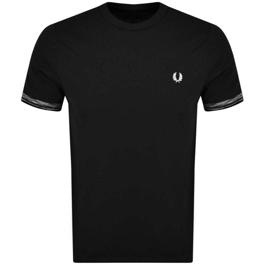 Alternative Image for ProductFred Perry Spaced Dye Tipped T Shirt Black1