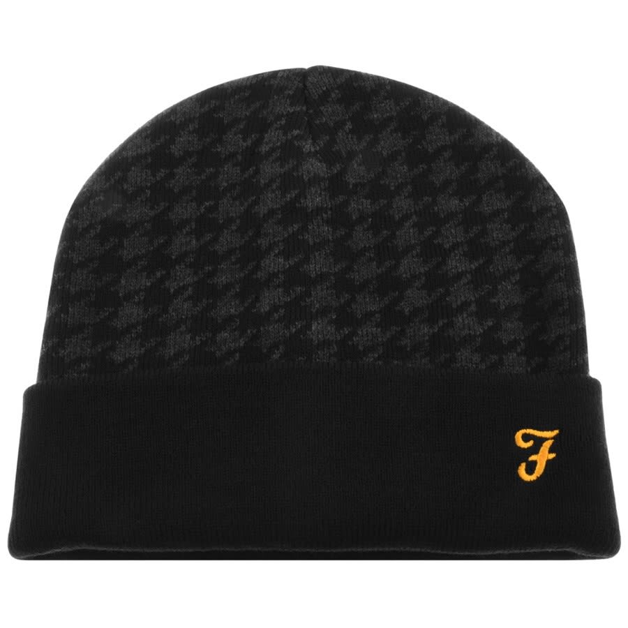 Alternative Image for ProductFarah Stretton Dog Tooth Beanie Black1