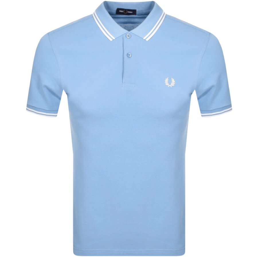 Fred Perry Twin Tipped Polo T Shirt Blue | Mainline Menswear States