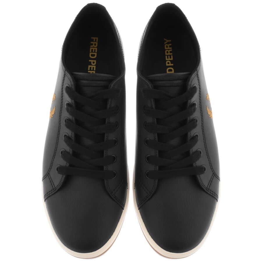 Alternative Image for ProductFred Perry Kingston Leather Trainers Black3
