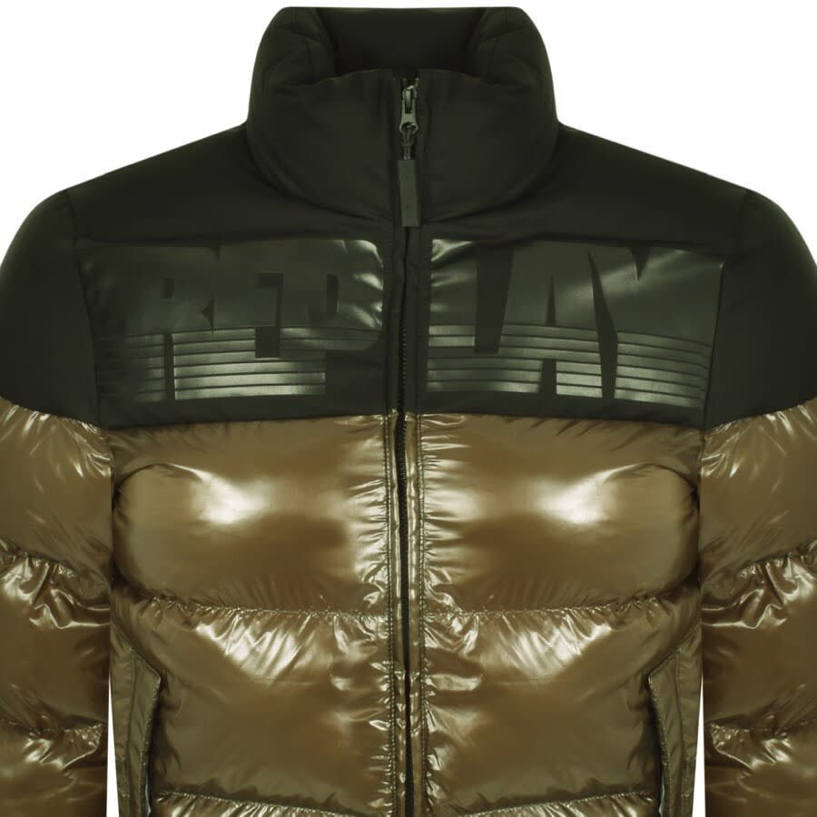 Alternative Image for ProductReplay Padded Jacket Green2