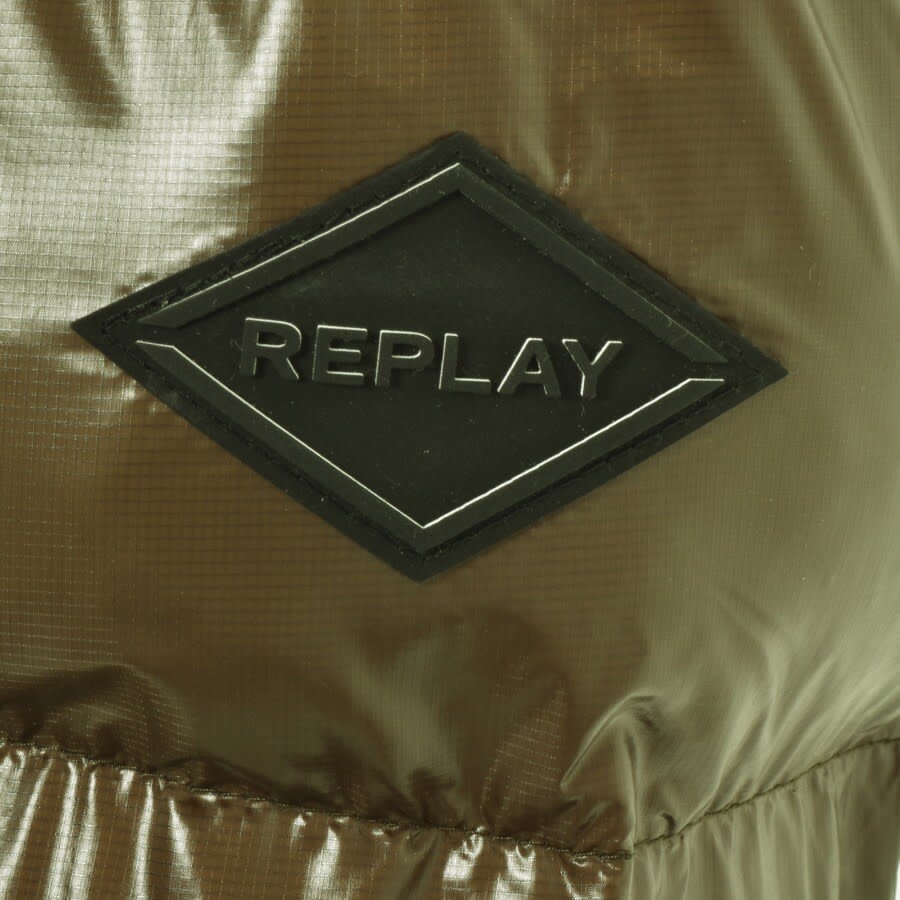 Alternative Image for ProductReplay Padded Jacket Green3