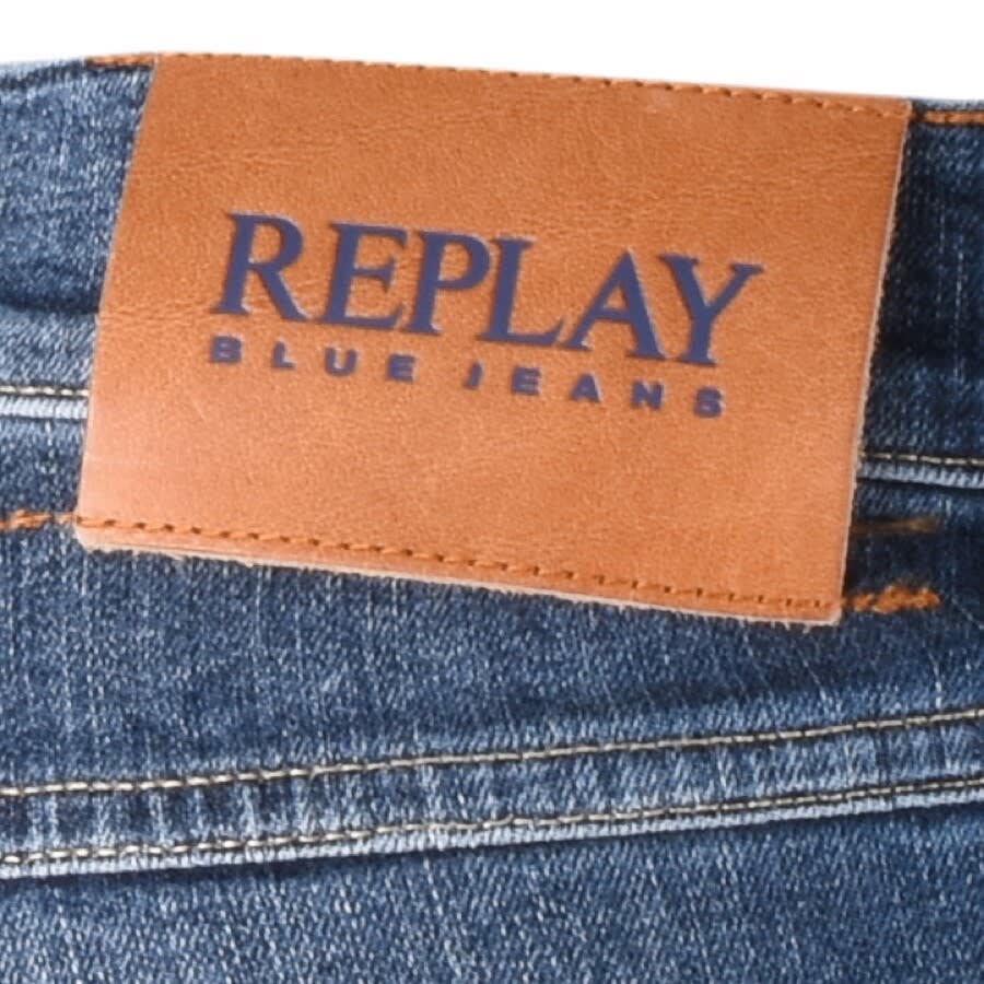 Alternative Image for ProductReplay MickyM Slim Tapered Jeans Blue3