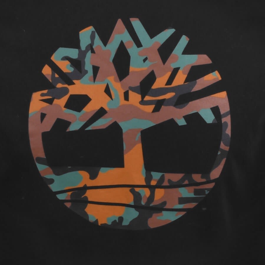 Alternative Image for ProductTimberland Camo Logo T Shirt Black3
