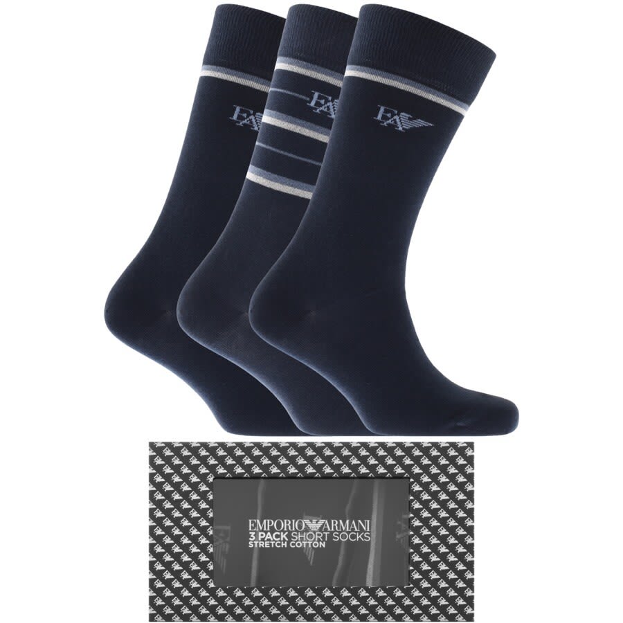 Alternative Image for ProductEmporio Armani 3 Pack Sock Gift Set Navy1