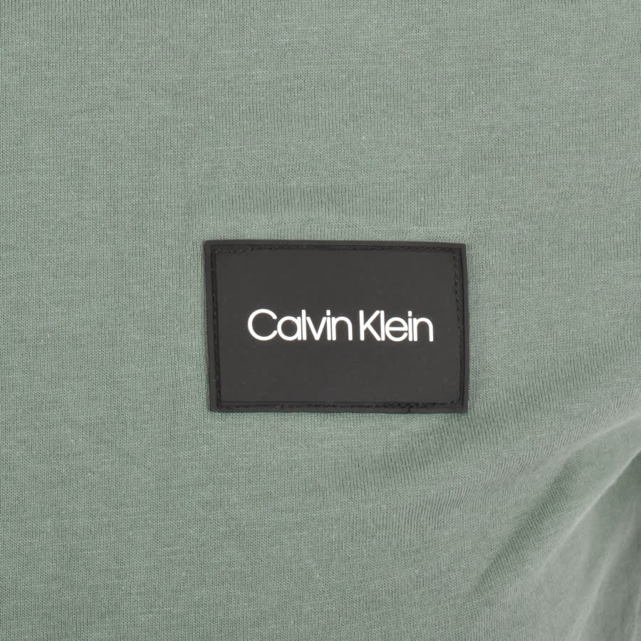 Alternative Image for ProductCalvin Klein Turn Up Logo T Shirt Green3
