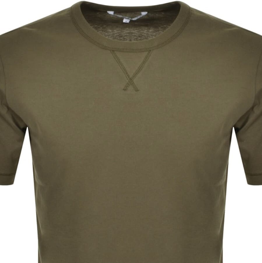 Alternative Image for ProductCalvin Klein Jeans Badge Logo T Shirt Khaki2