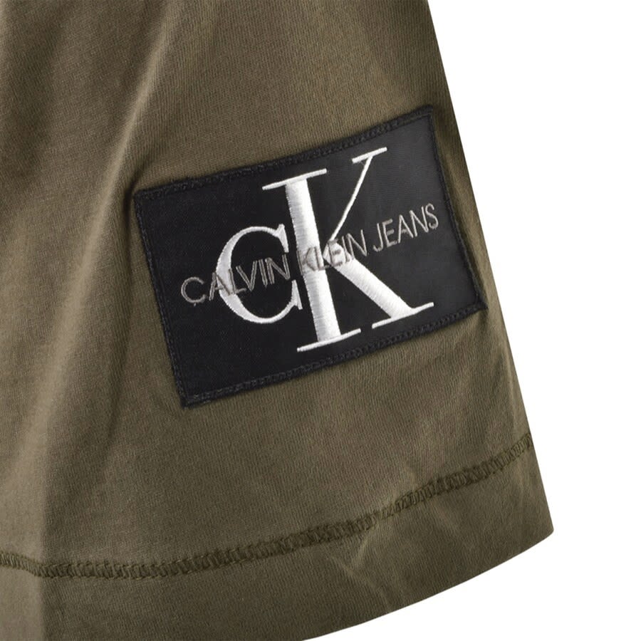Alternative Image for ProductCalvin Klein Jeans Badge Logo T Shirt Khaki3