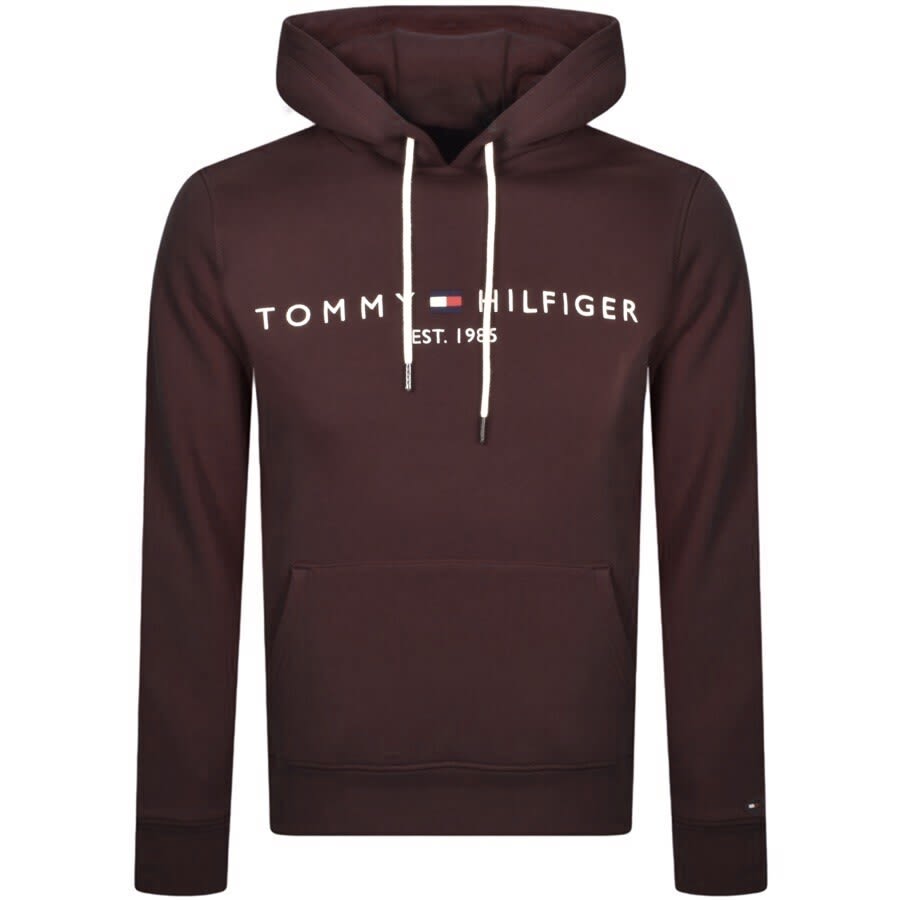 Alternative Image for ProductTommy Hilfiger Logo Hoodie Burgundy1