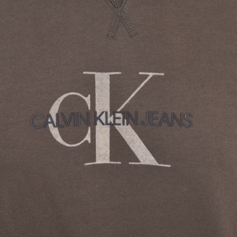 Alternative Image for ProductCalvin Klein Jeans Monogram Flock Crew Sweatshirt3