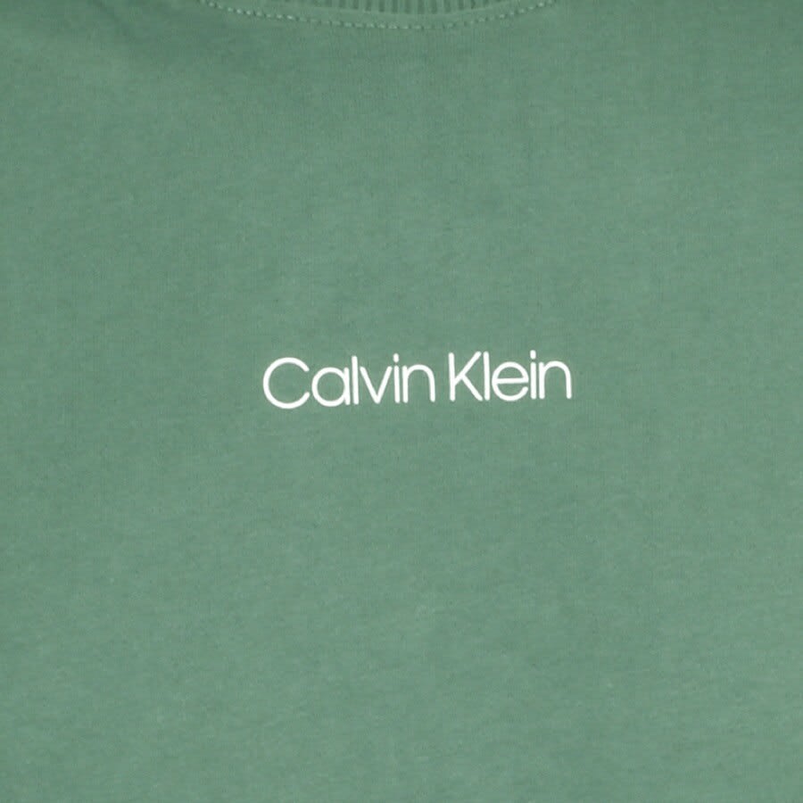 Alternative Image for ProductCalvin Klein Logo Crew Neck Sweatshirt Green3