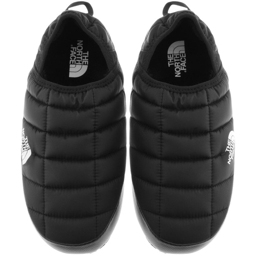 north face slippers black